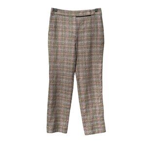 Plaid Wool Kashmir Straight-Leg Pants 2 Academia Career Old Money Quiet Luxury
